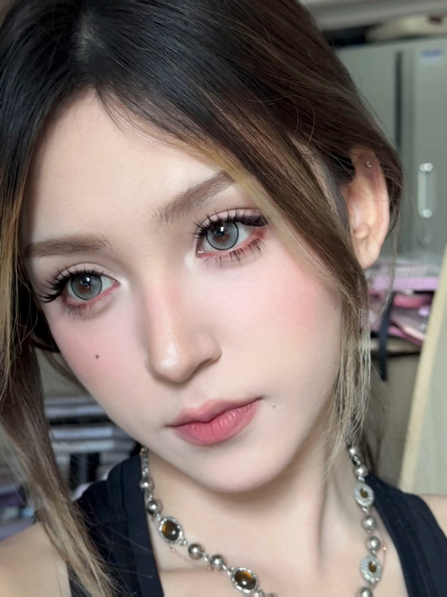 Puffgirl Mirror Gray 黑桃皇后 6-Months 一片裝