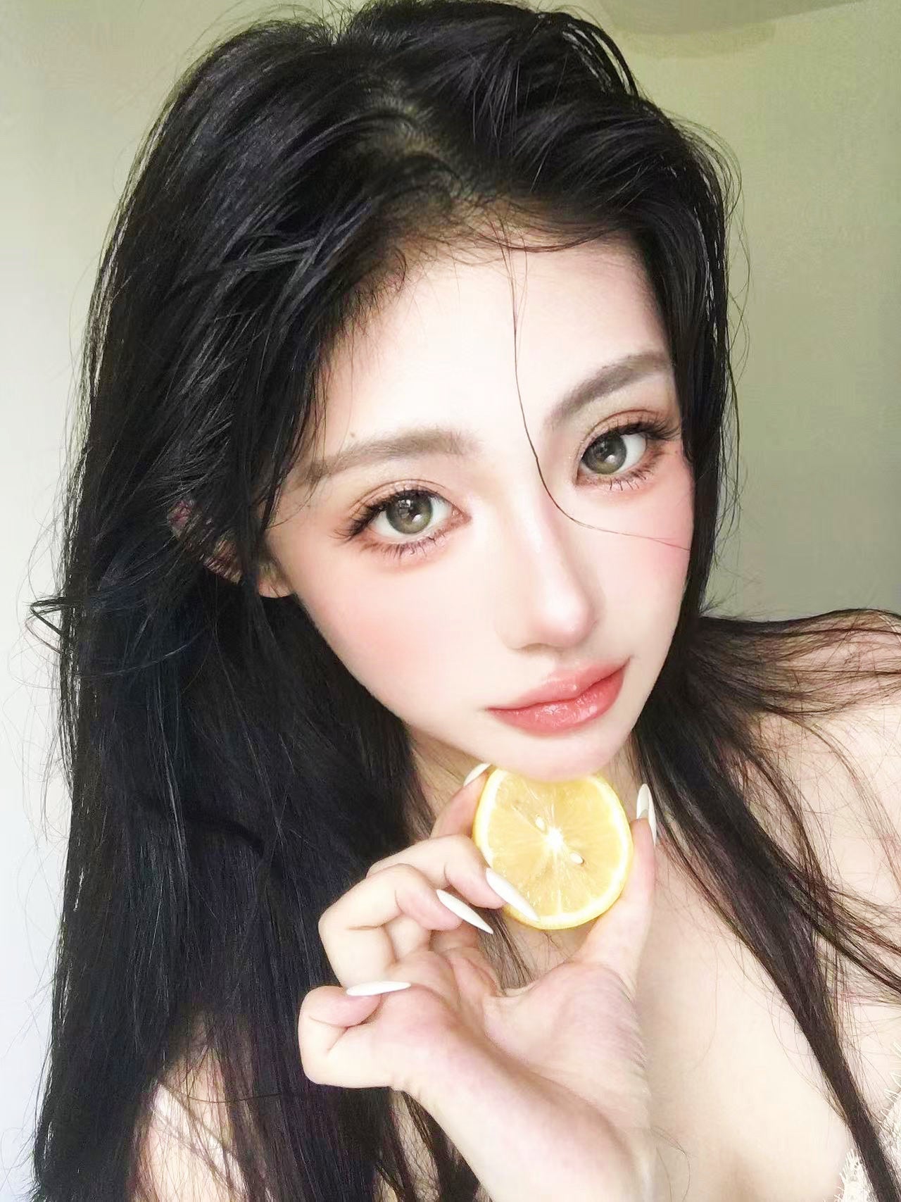 Leenscolor Gem Green 碎鑽棕綠 1 Year 一片裝