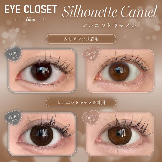 【預購】Eye Closet Silhouette Camel 1 Day 十片裝