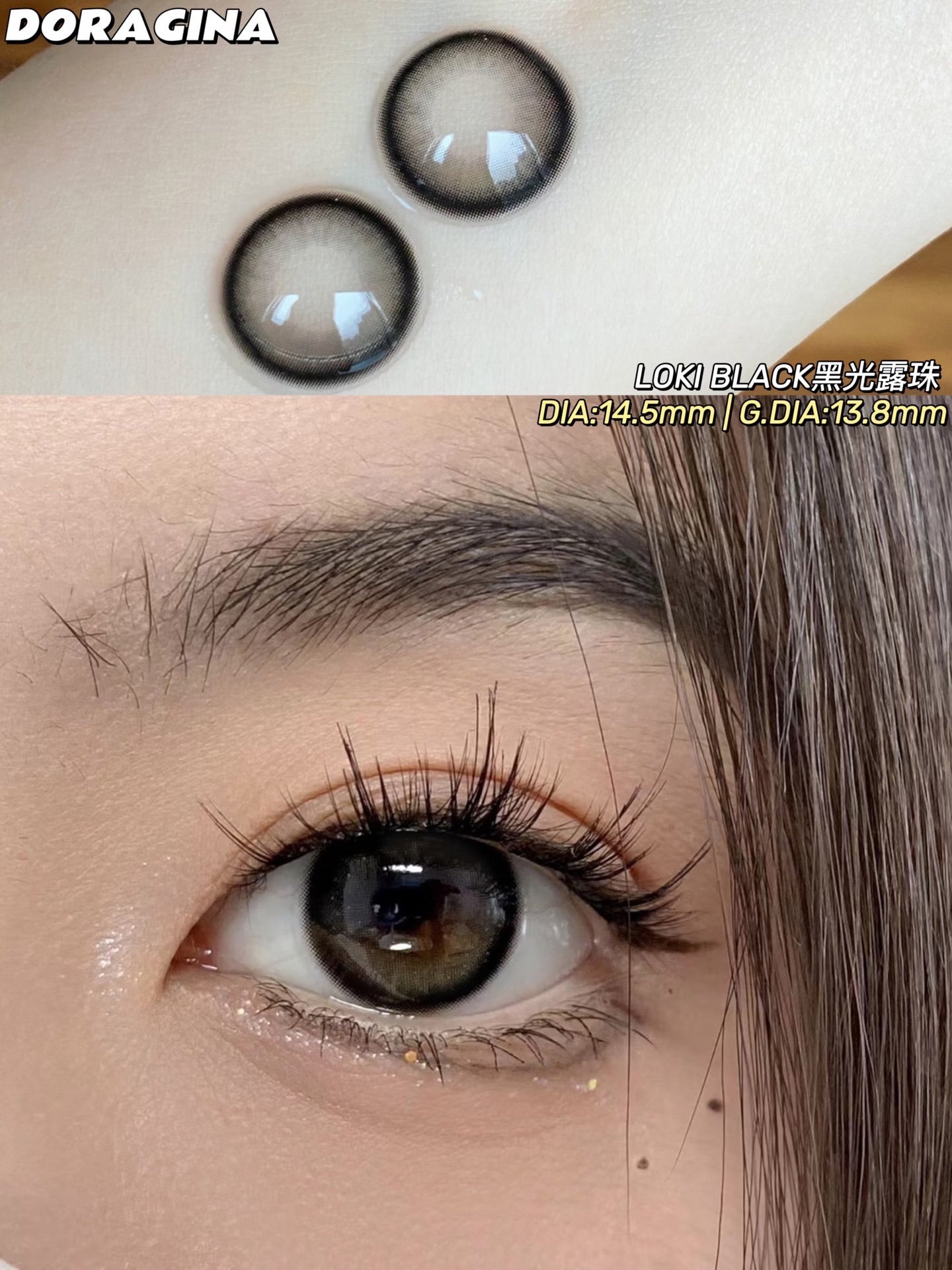 Doragina Loki Black 黑光露珠 1 Year 一片裝