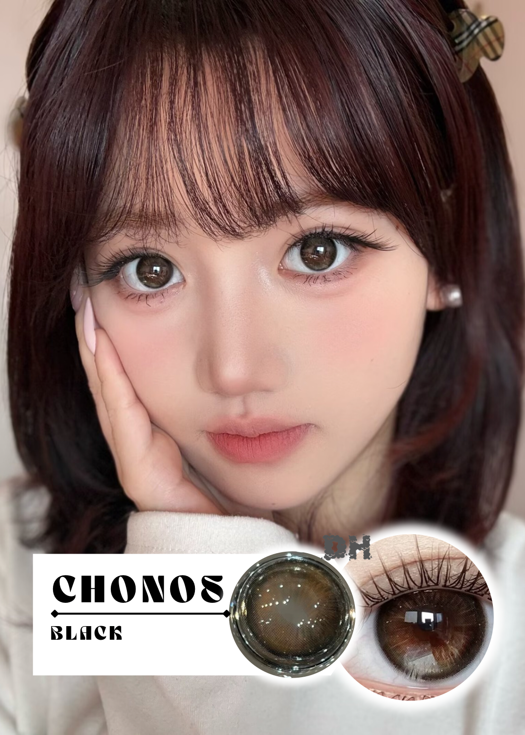 Chonos 鏡面黑咖 1 Day 十片裝