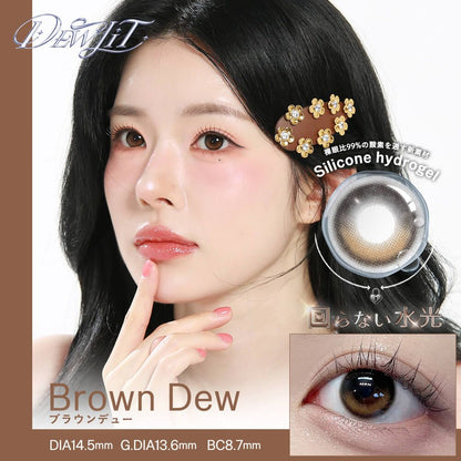 【預購】【固定高光】Dewlit Brown Dew 1 Day 十片裝