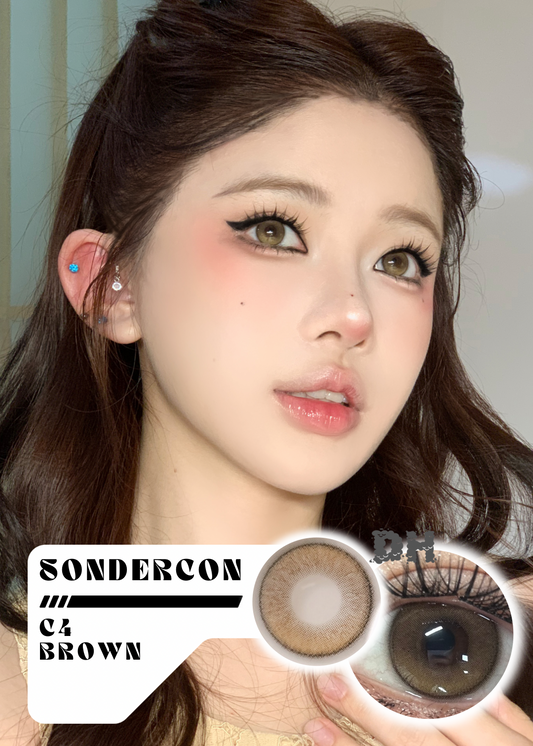 Sondercon C4 Brown 淺瞳日光 1 Year 一片裝
