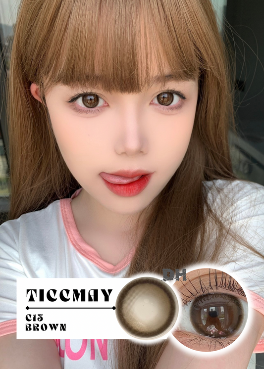 Ticcmay C13 Brown 水光布丁 1 Year 一片裝