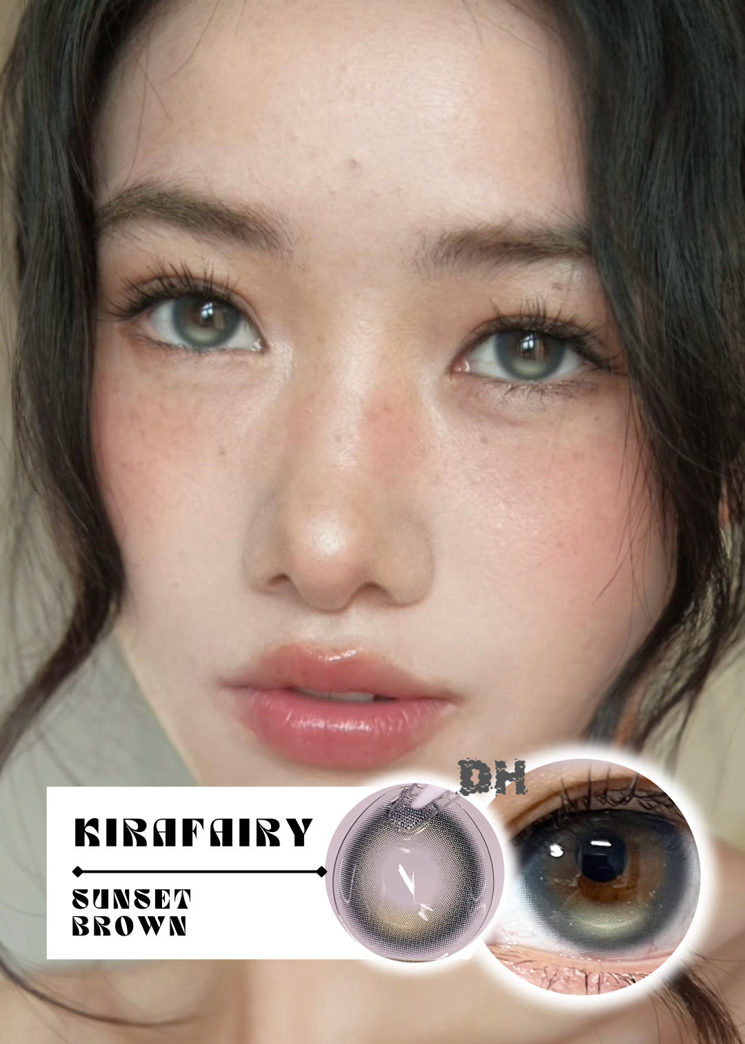 【固定高光】Kirafairy Sunset Brown 神光瞬間 (6-Months 一片裝 / 1 Day 十片裝)