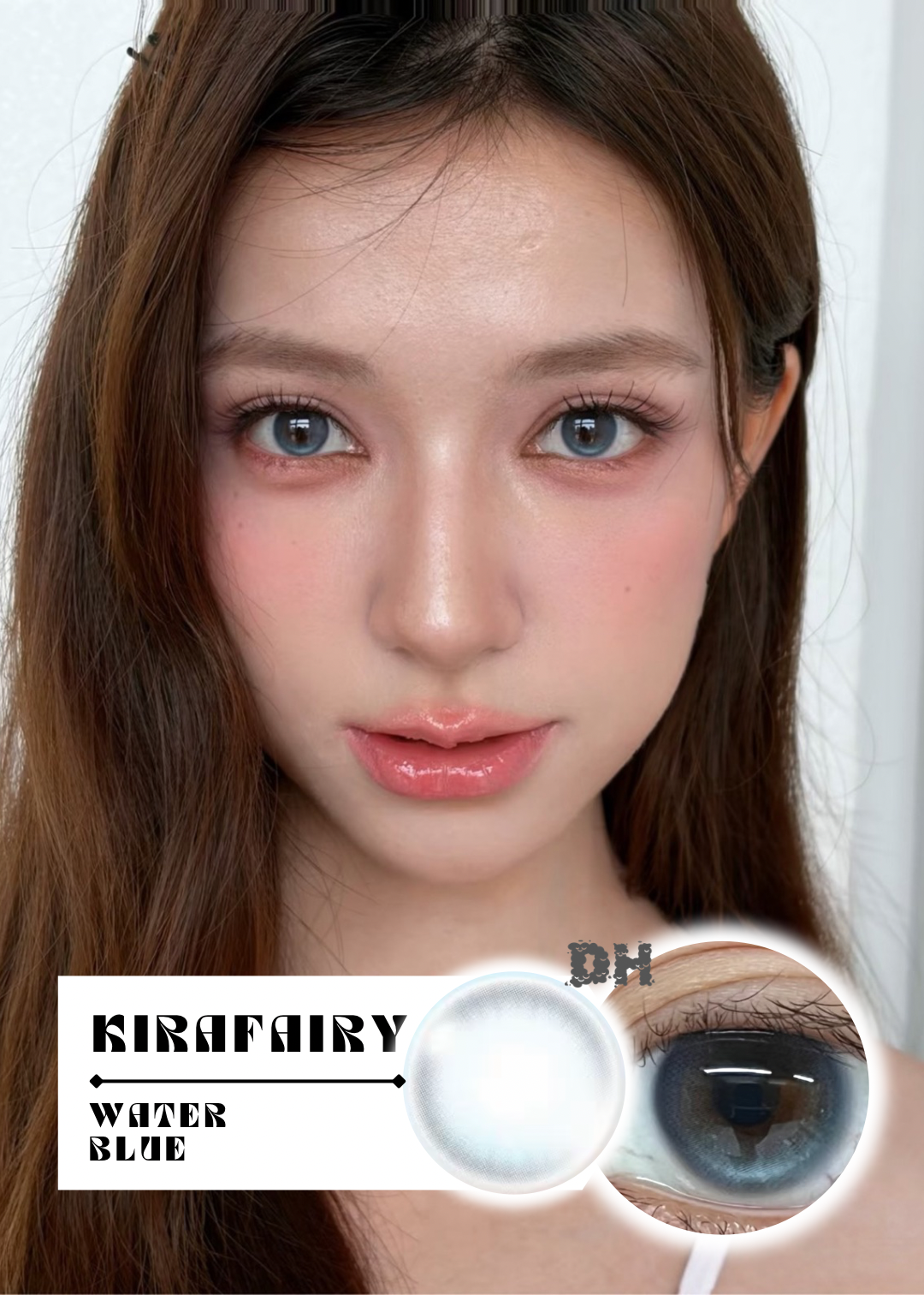 【固定高光】Kirafairy Water Blue 水色淚灣 1 Day 十片裝