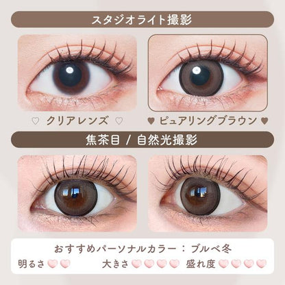 【預購】Malun Malun Pure Ring Brown 1 Day 十片裝