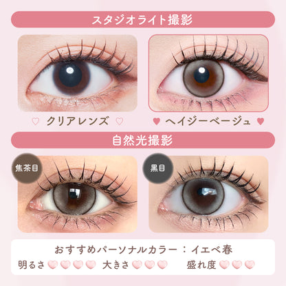 【預購】Malun Malun Hazy Beige 1 Day 十片裝