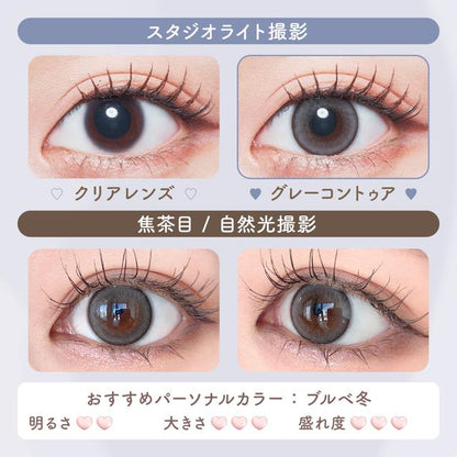 【預購】Malun Malun Gray Contour 1 Day 十片裝