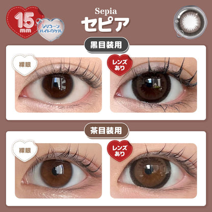 【預購】Honey Drops Sepia 1 Day 十片裝