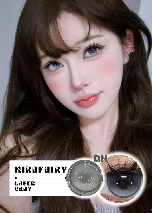 【固定高光】Kirafairy Laser Gray 冰淚光 1 Day 十片裝