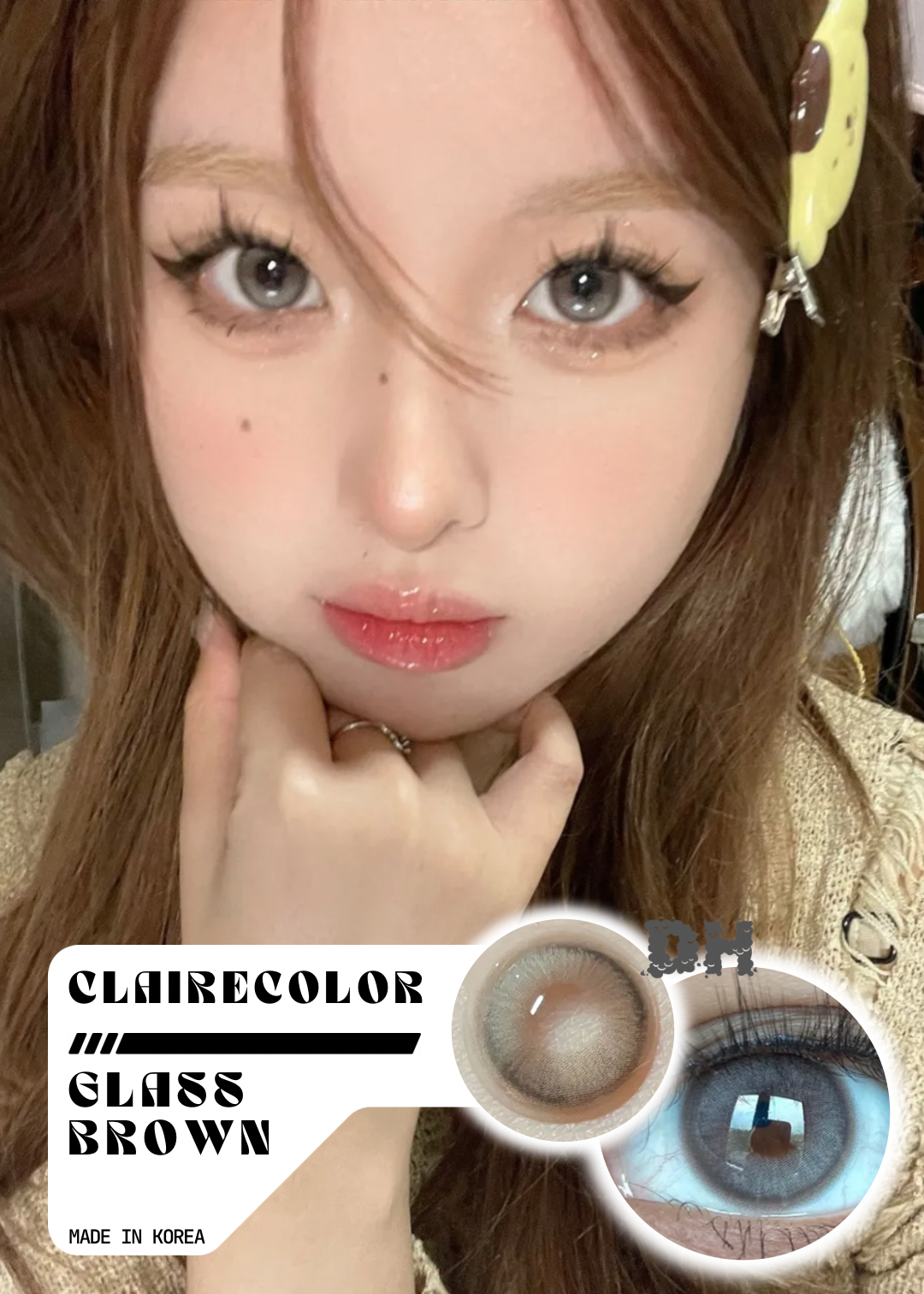 Clairecolor Glass Brown 水光小鹿 1 Year 一片裝