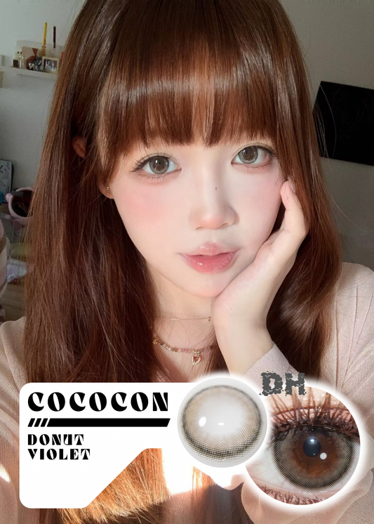 Cococon Donut Violet 奶油透灰 1 Year 一片裝