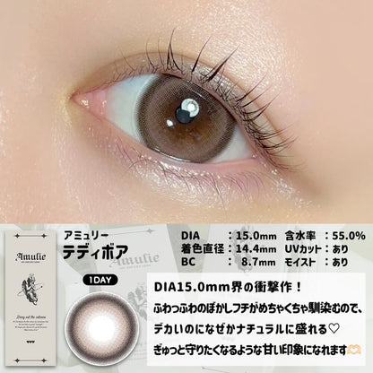 【預購】Amulie Teddy Boa 1 Day 十片裝