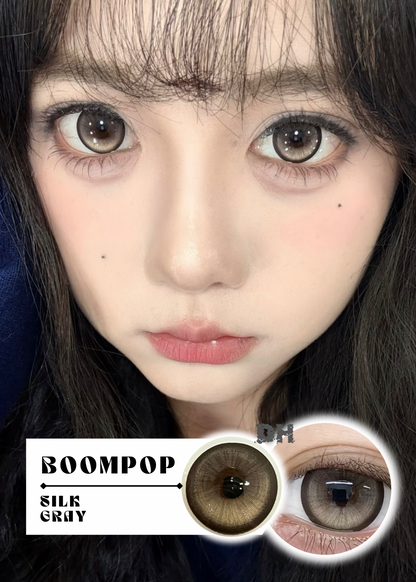 【固定高光】Boompop Silk Gray 鎏金珍珠 (6-Months 一片裝 / 1 Day 十片裝)