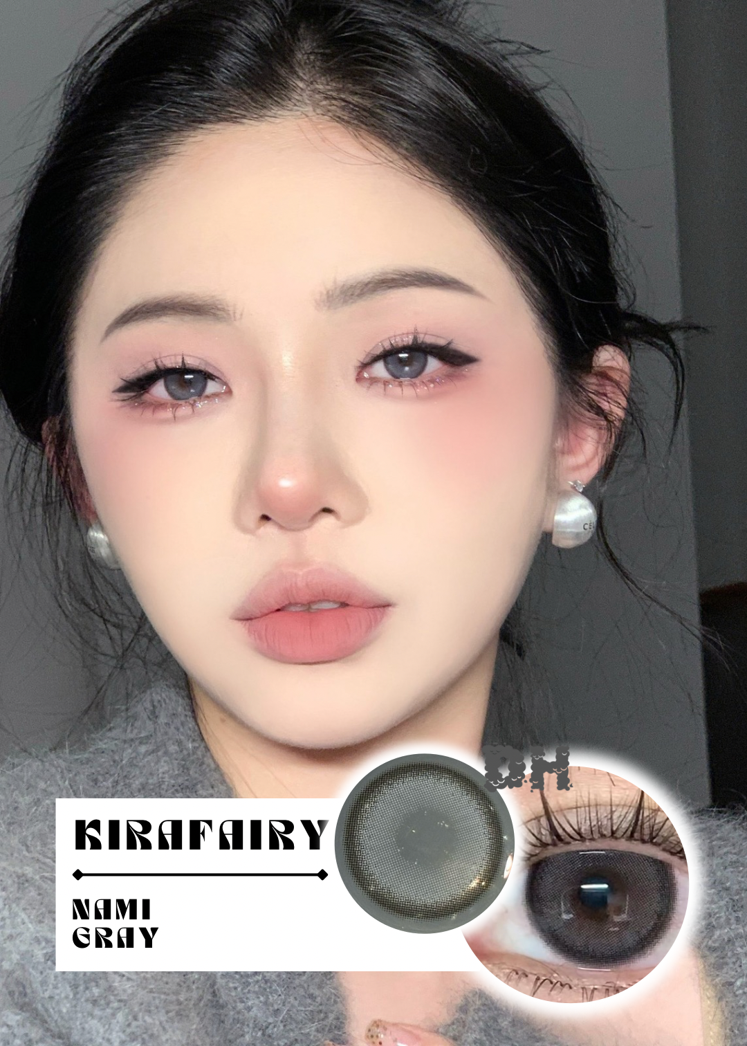Kirafairy Nami Gray 川子灰 (6-Months 一片裝 / 1 Day 十片裝)