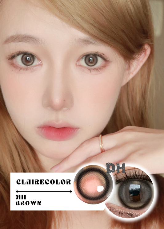 Clairecolor Mii Brown 淚珠珠棕 1 Year 一片裝