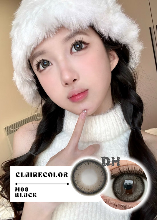 Clairecolor M08 Black 霧面水鑽 1 Year 一片裝