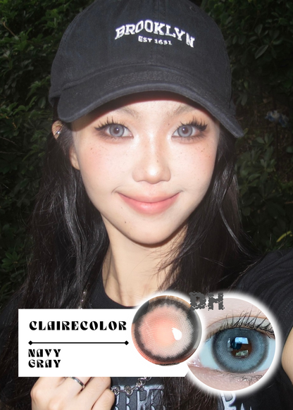 Clairecolor Navy Gray 奶灰凍凍 1 Year 一片裝