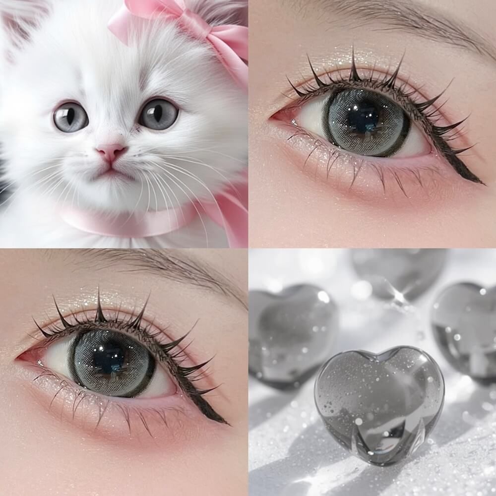 【預購】HONEY KISS Chulun Candy Cat Gray 1 Day 十片裝