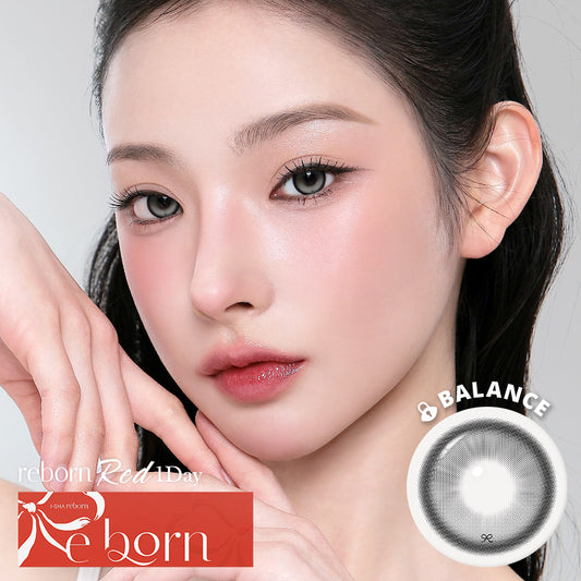 【預購】【固定高光】I-SHA Reborn RED Milky Gray 1 Day 十片裝