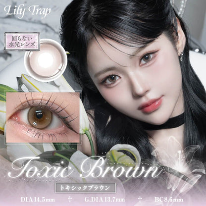 【預購】【固定高光】Lily Trap Toxic Brown 1 Day 十片裝