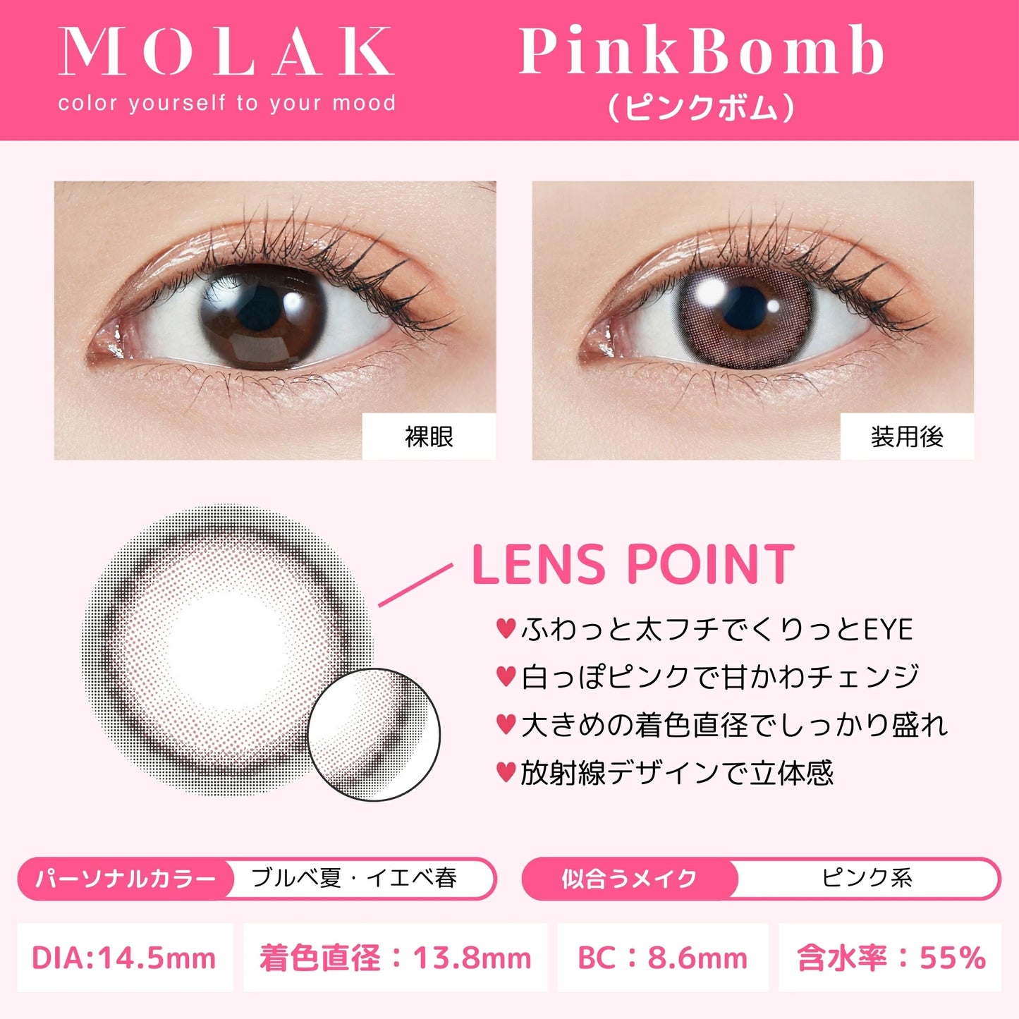 【預購】MOLAK Pink Bomb 1 Day 十片裝