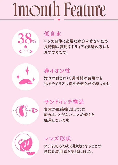 【預購】MOLAK Dark Peony 1-Month 兩片裝