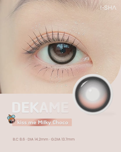 【預購】【固定高光】I-SHA Dekame Kiss Me Milky Choco 1 Month 一片裝