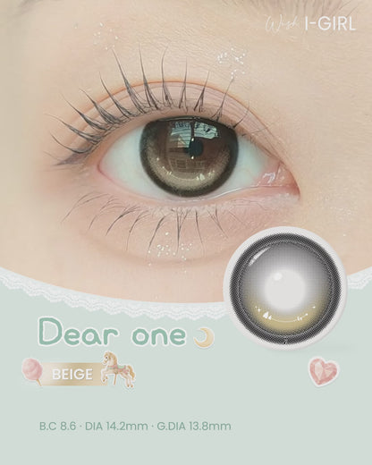 【預購】【固定高光】I-GIRL One Pick Dear One Beige 1 Month 一片裝