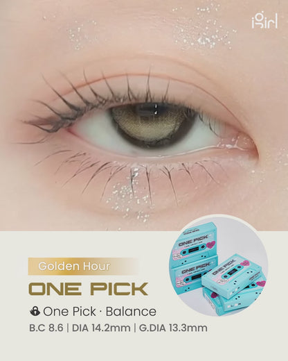 【預購】【固定高光】I-GIRL Onepick Balance Golden Hour 1 Month 一片裝