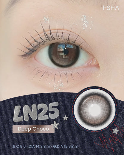 【預購】I-SHA LN25 Deep Choco 1 Month 一片裝
