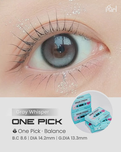 【預購】【固定高光】I-GIRL Onepick Balance Gray Whisper 1 Month 一片裝