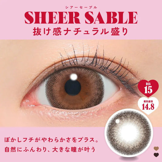 【預購】FABULOUS Sheer Sable 1 Day 十片裝