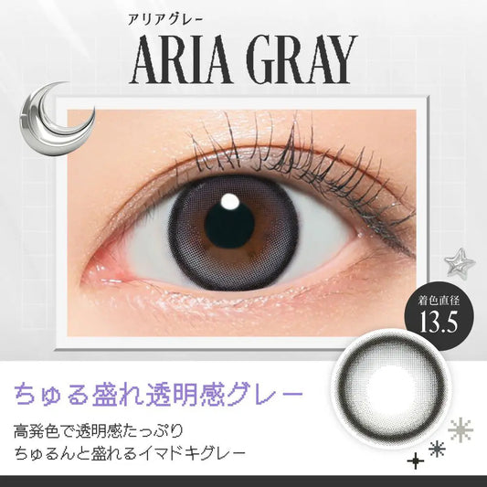 【預購】【固定高光】RIARIA Aria Gray 1 Day 十片裝