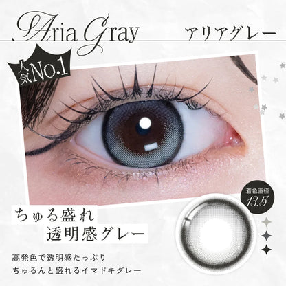 【預購】【固定高光】RIARIA Aria Gray 1 Day 十片裝