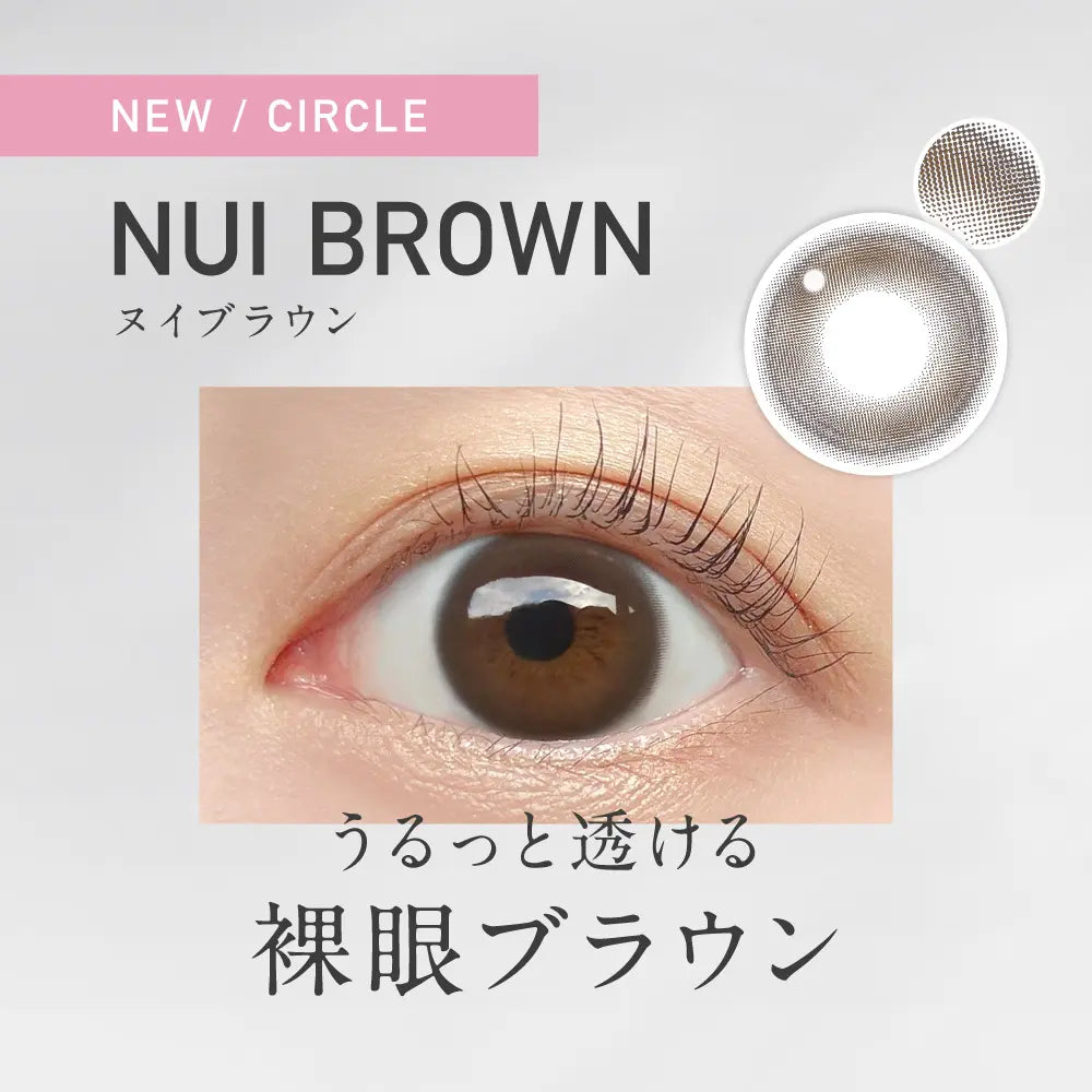【預購】Revia Circle Nui Brown 1 Day 十片裝