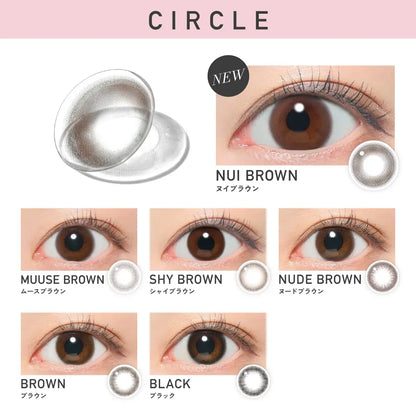 【預購】Revia Circle Shy Brown 1 Day 十片裝