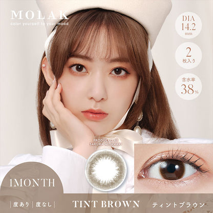 【預購】MOLAK Tint Brown 1-Month 兩片裝