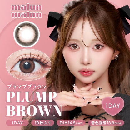 【預購】Malun Malun Plump Brown 1 Day 十片裝