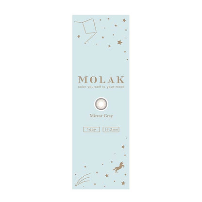 【預購】MOLAK Mirror Gray 1 Day 十片裝