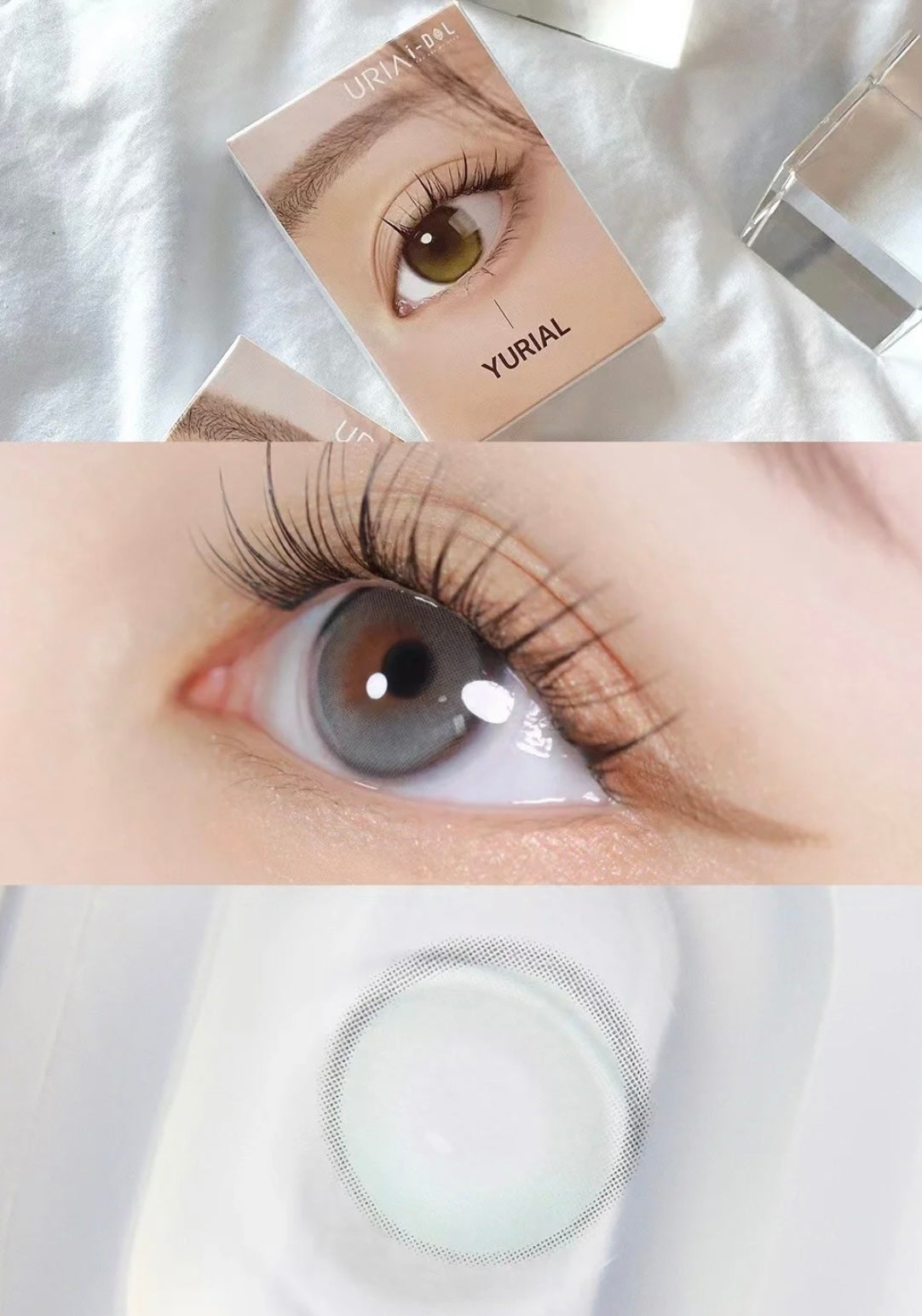 Uria I-dol YURIAL Mul Gray 水光藍灰 1 Year 一片裝