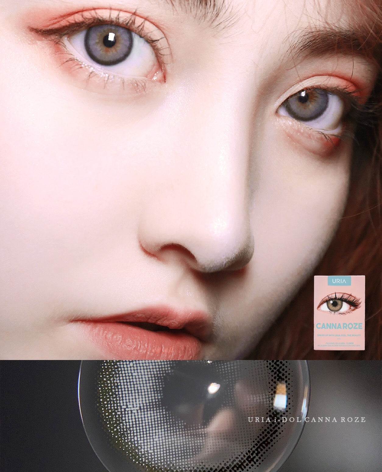 Uria & I-dol CANNA ROZE Charcoal Gray 黛藍灰 6-Months 一片裝