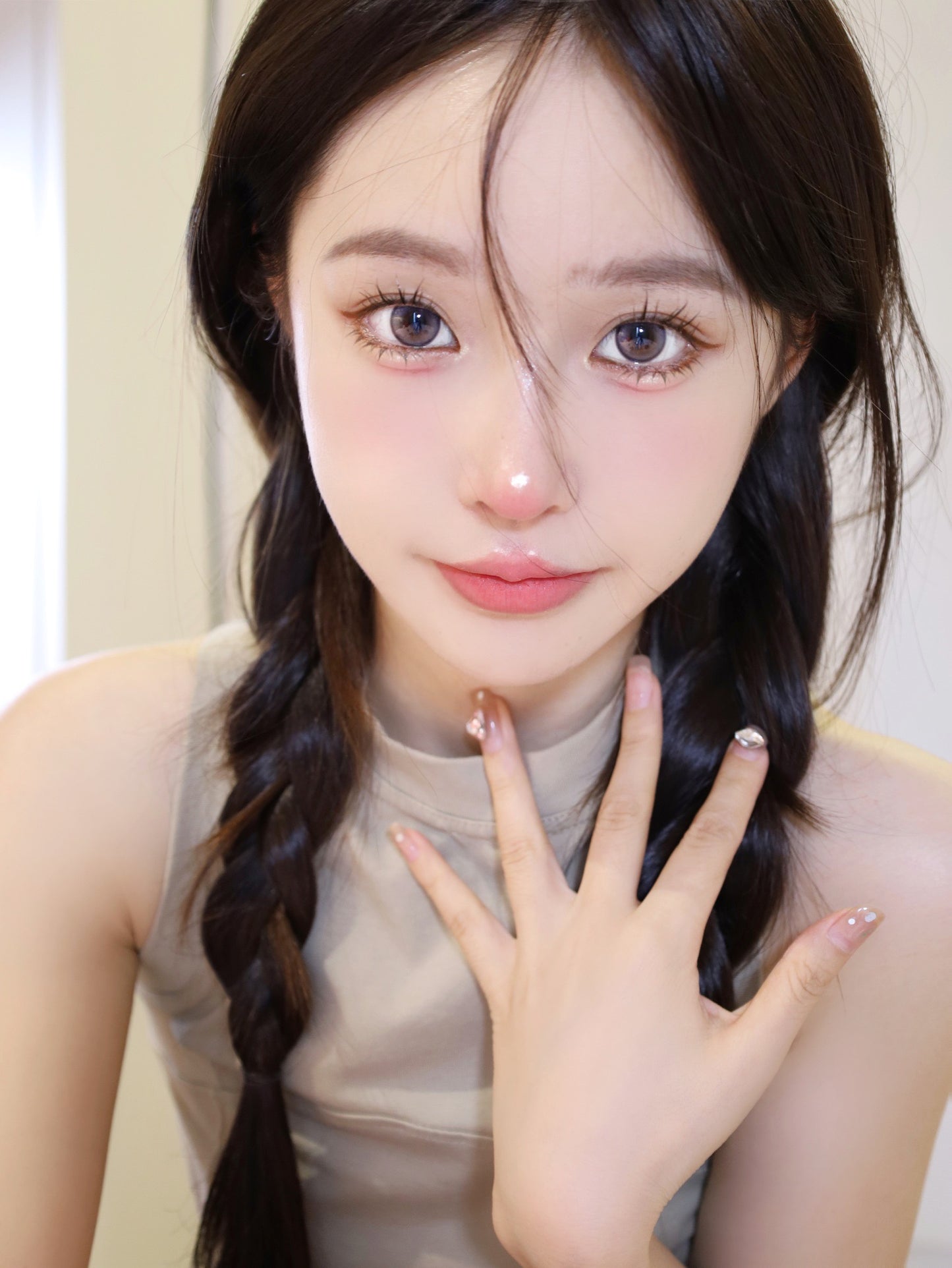 Litchicream Rose Gray 藍石蓮